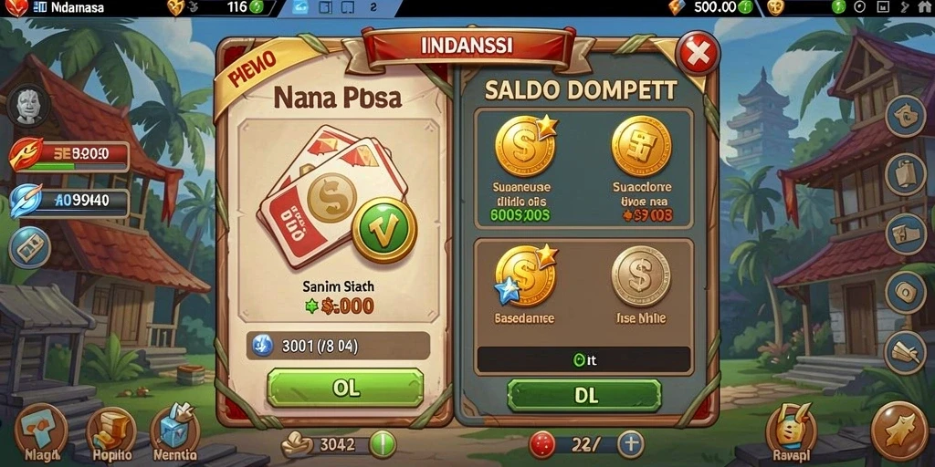 Tampilan menu utama yang menarik dan mudah dinavigasi.