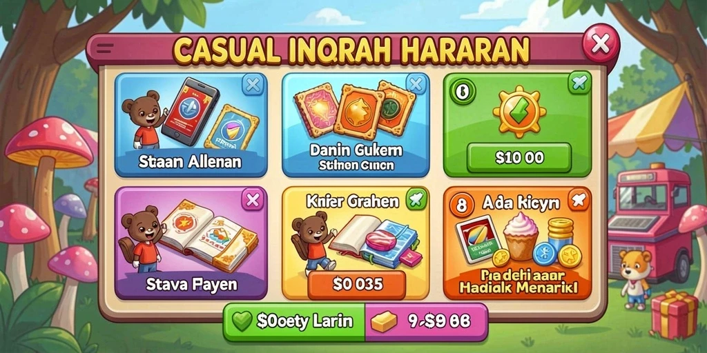 Tangkapan layar menunjukkan karakter utama dalam aksi seru.
