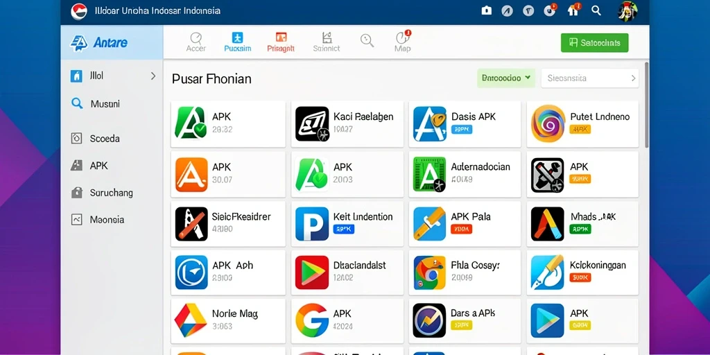 Screenshot menampilkan antarmuka utama yang menarik.
