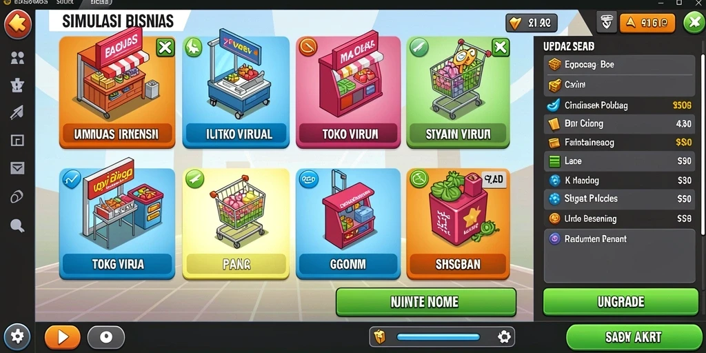 Tangkapan layar dari gameplay seru dalam MC777.