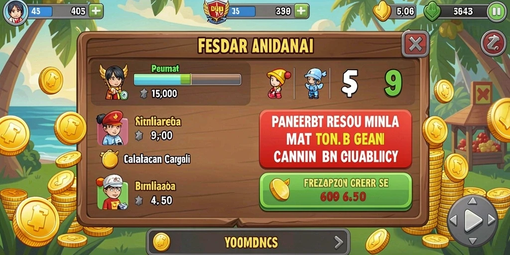 Tampilan awal permainan yang menarik.