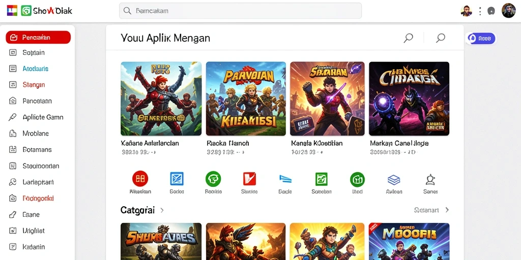 Tampilan karakter yang menarik dan beragam.