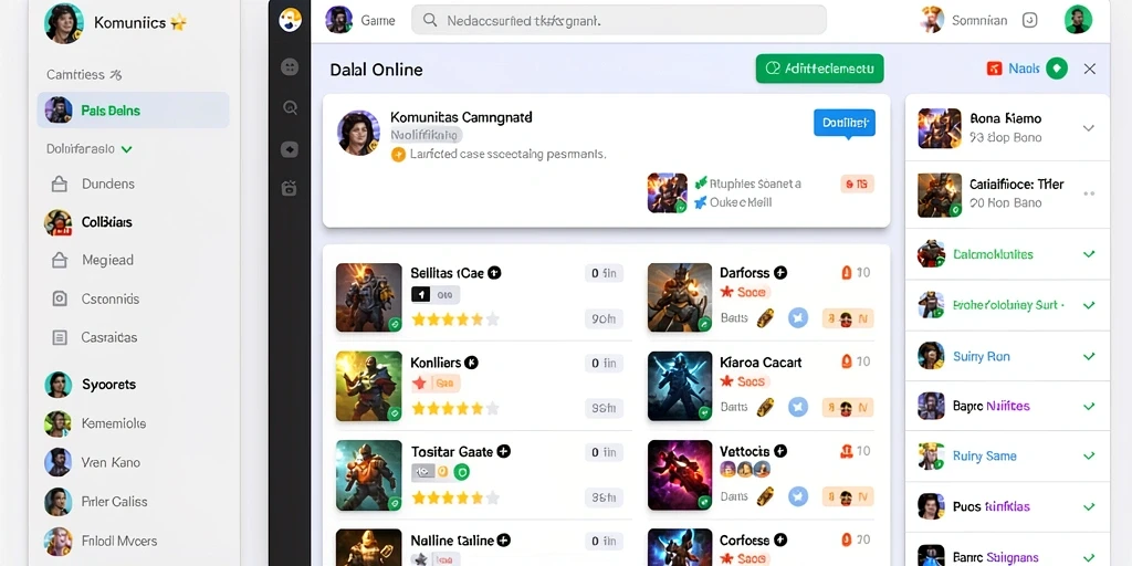 Tampilan menu utama yang menarik dan intuitif.